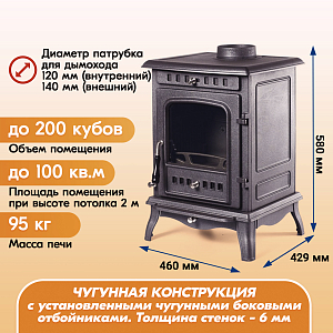 02 Печь камин FireWay Erik 2000х2000