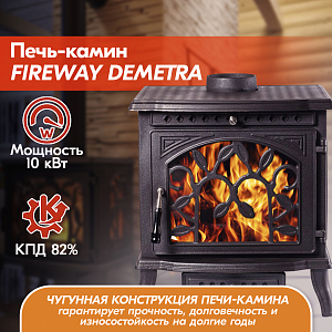 03 Печь камин FireWay Demetra 2000х2000